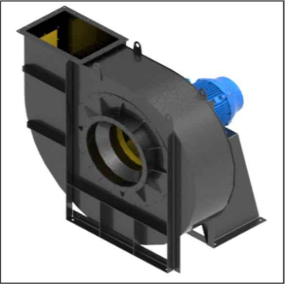 Ilustração Ventilador centrifugo
